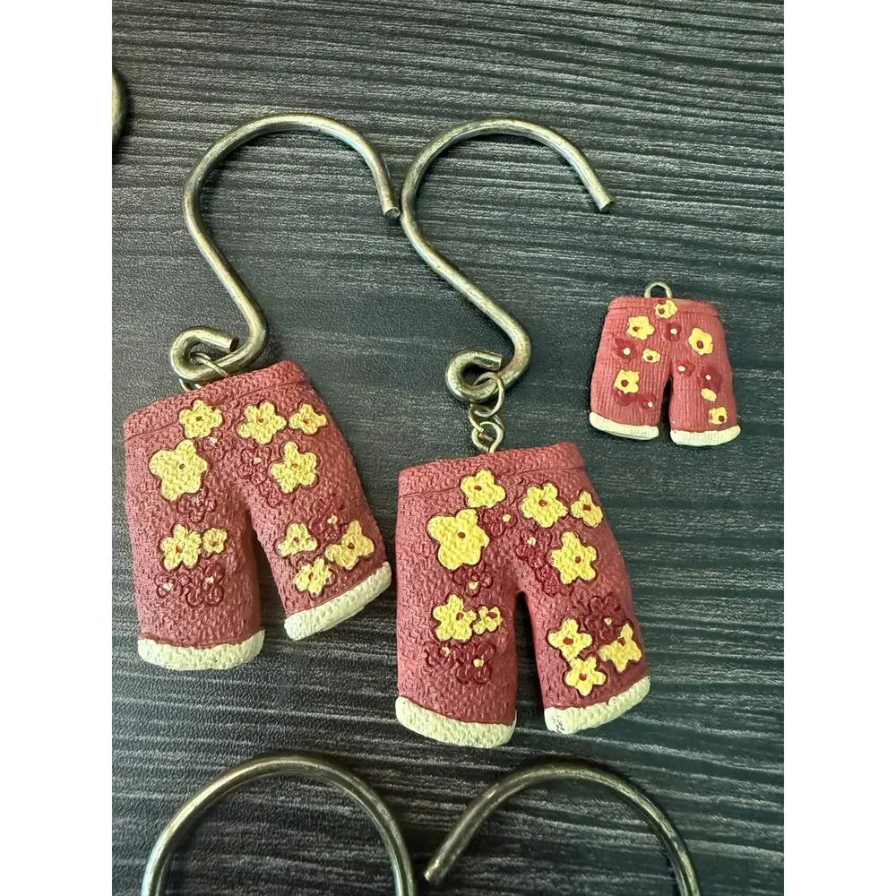 Decorative Resin Tropical Shower Curtain Hooks and Minis